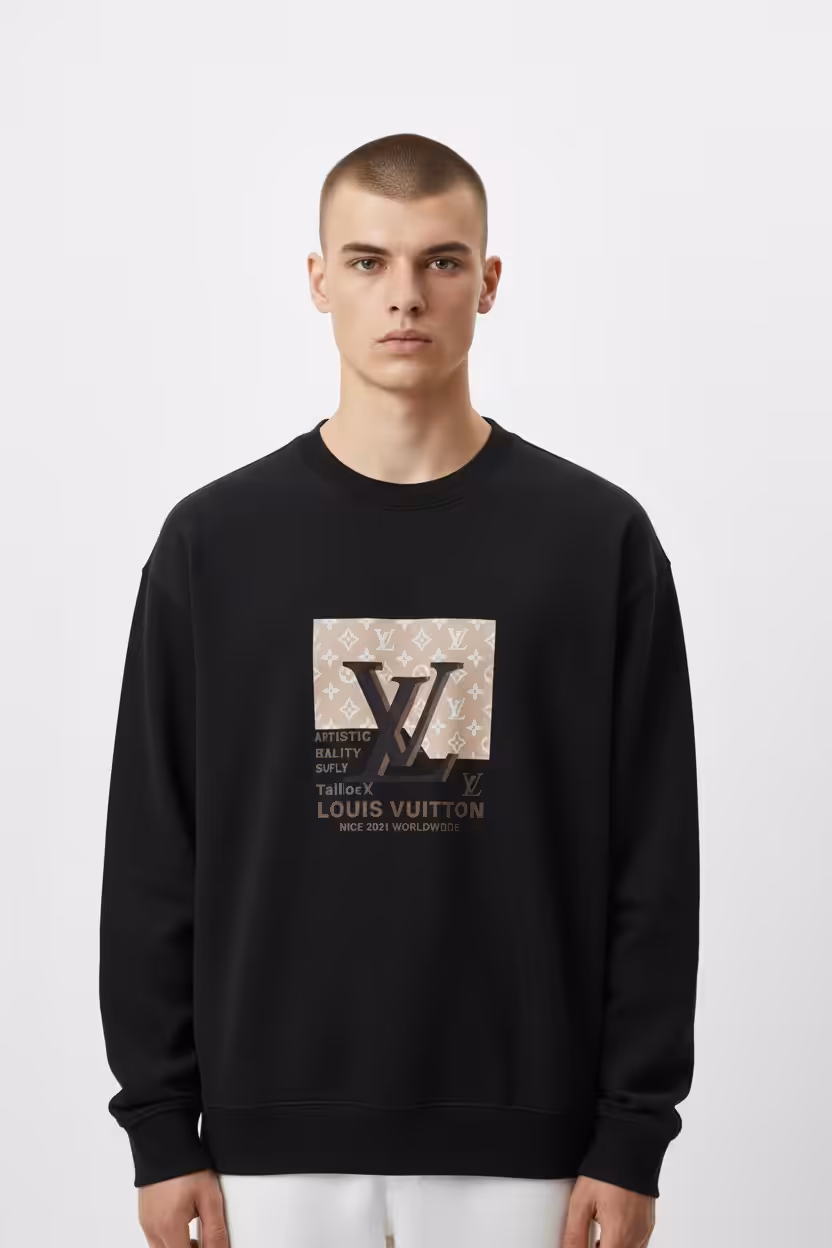 Louis Vuitton Malletier Black Sweatshirt
