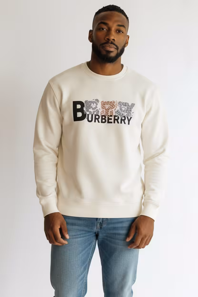 Photoroom_20251119_192145 Burberry Teddy White Sweatshirt