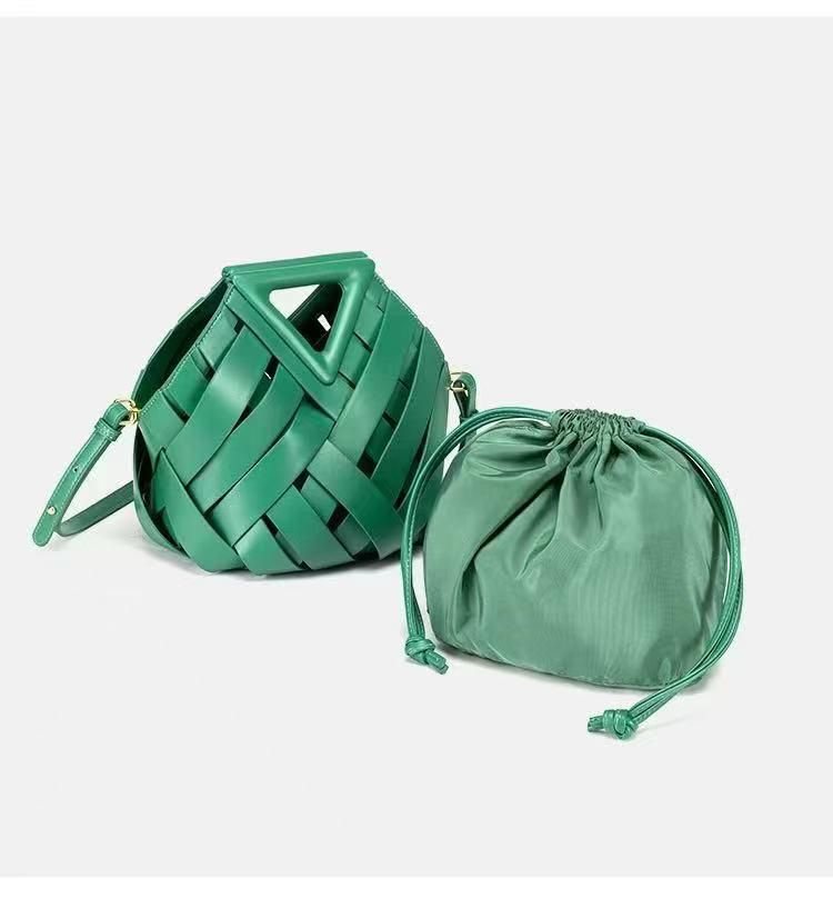 WhatsApp Image 2025-07-10 at 12.22.22 PM Bottega Veneta Two In One Green Clutch Handbag