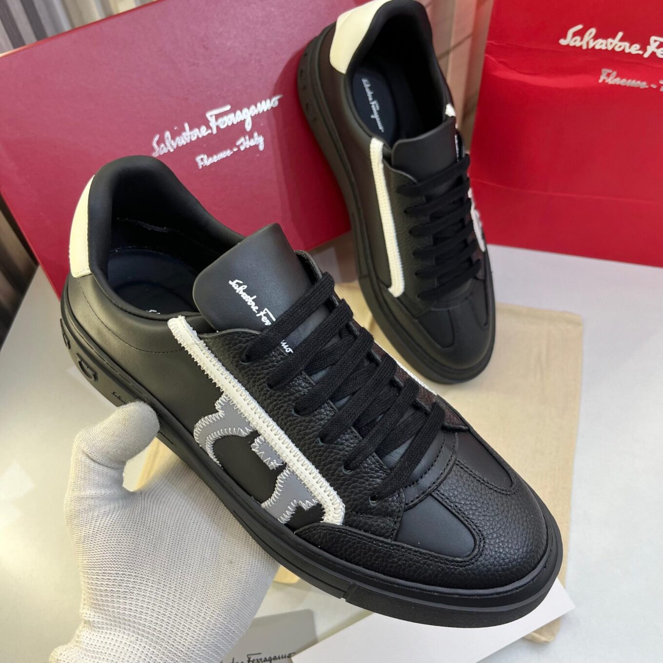 WhatsApp Image 2025-07-16 at 11.58.18 AM Salvatore Ferragamo Borg 5 Sneaker