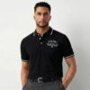 WhatsApp Image 2026-02-14 at 15.06.05 Amiri Logo Black Men's Polo Tshirt