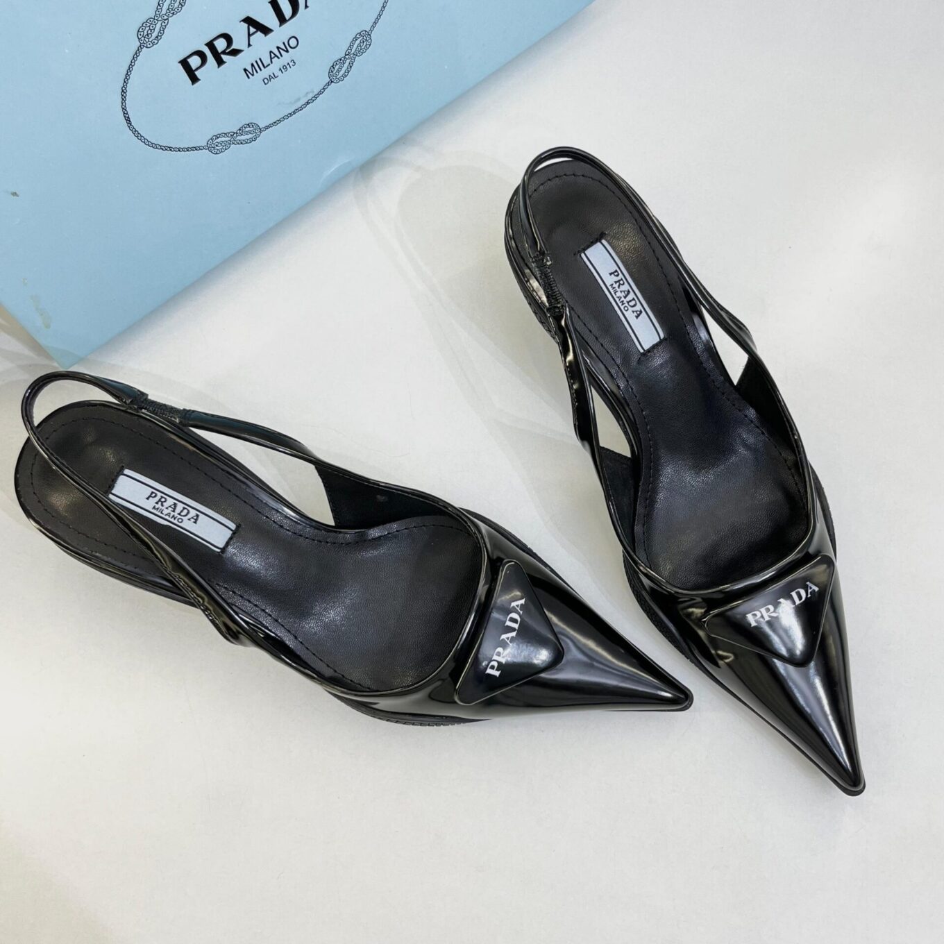 WhatsApp Image 2025-08-04 at 2.28.36 PM Prada Patent Black Slingback Pump