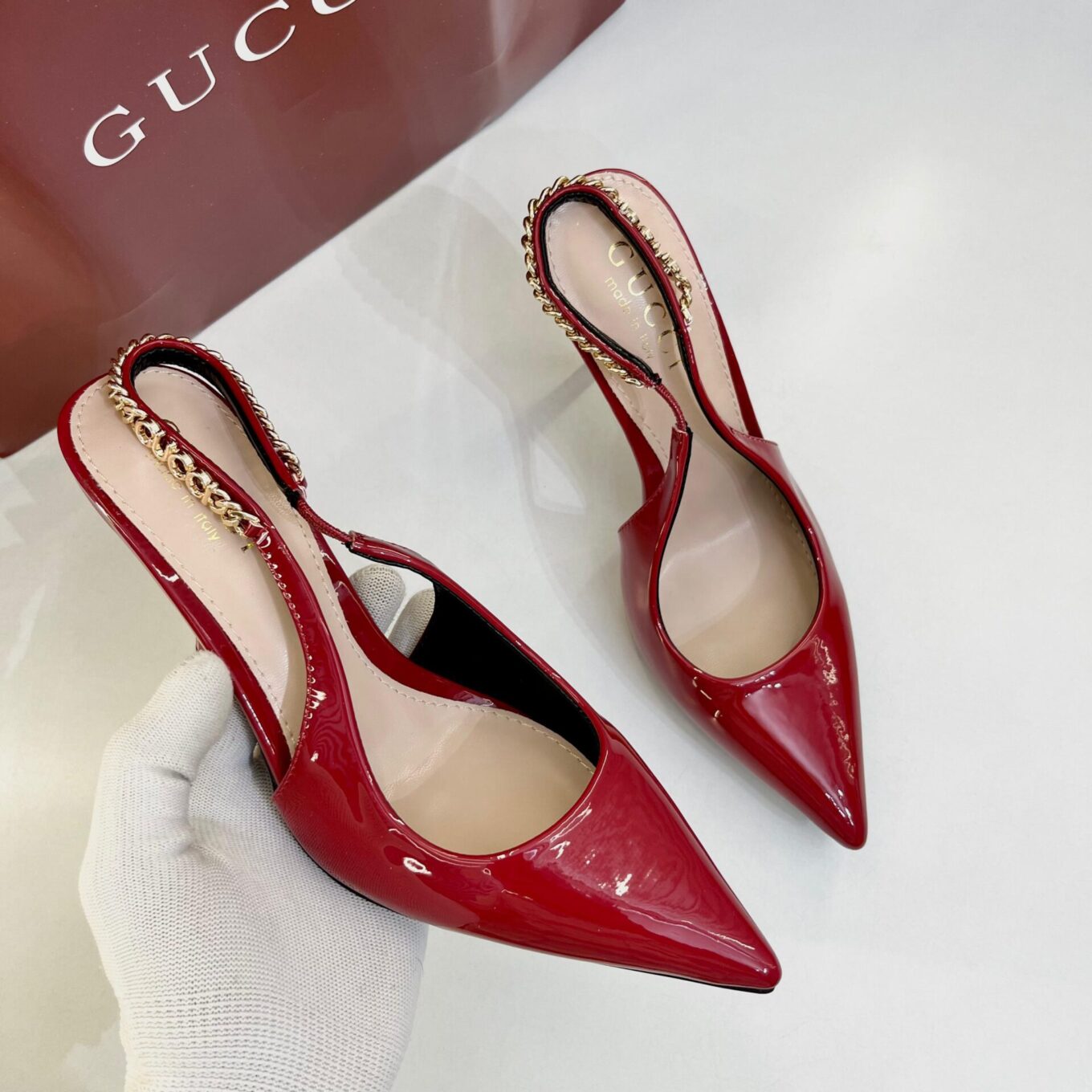 Gucci Signoria Wine High Heel