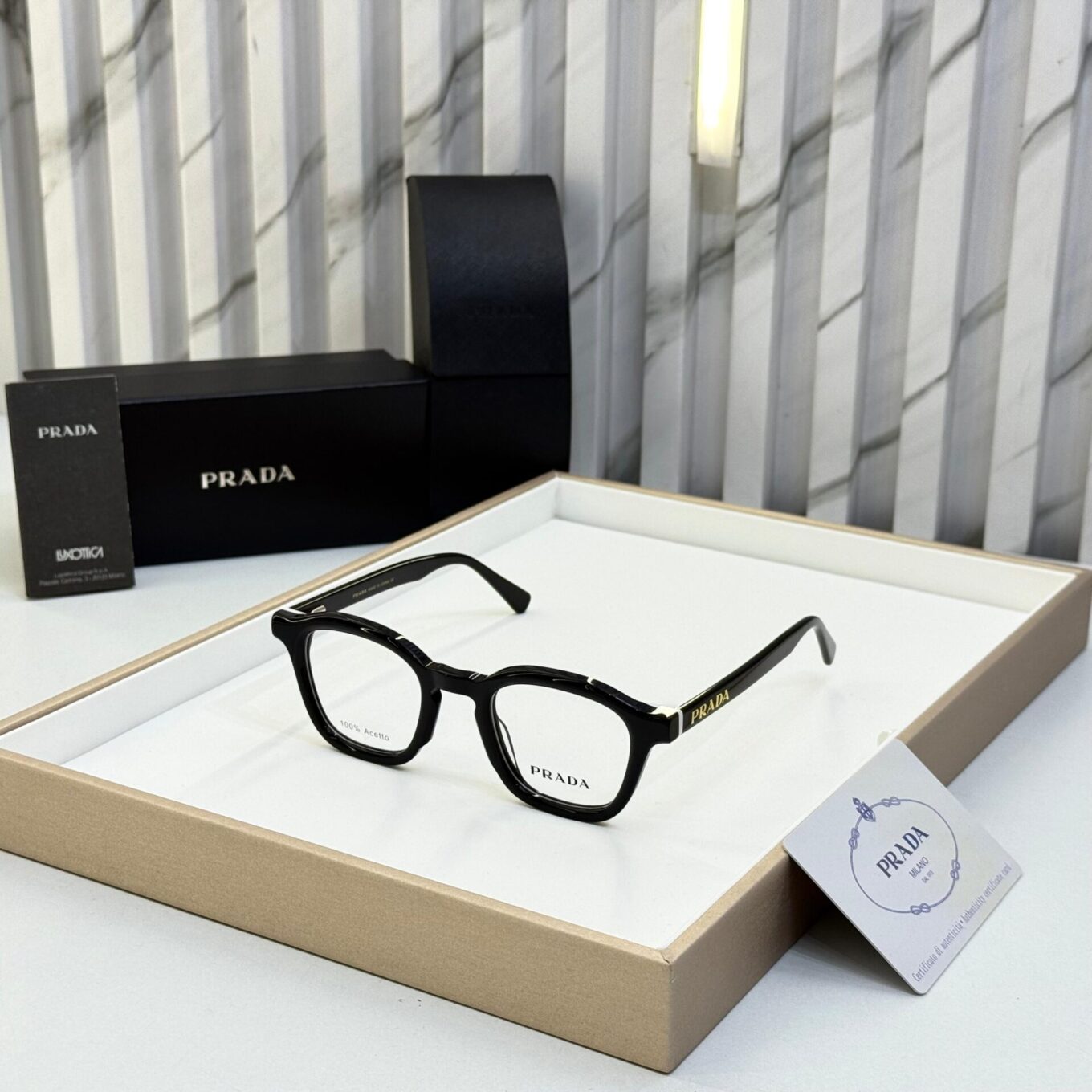 Prada Unisex Black Optical Frame