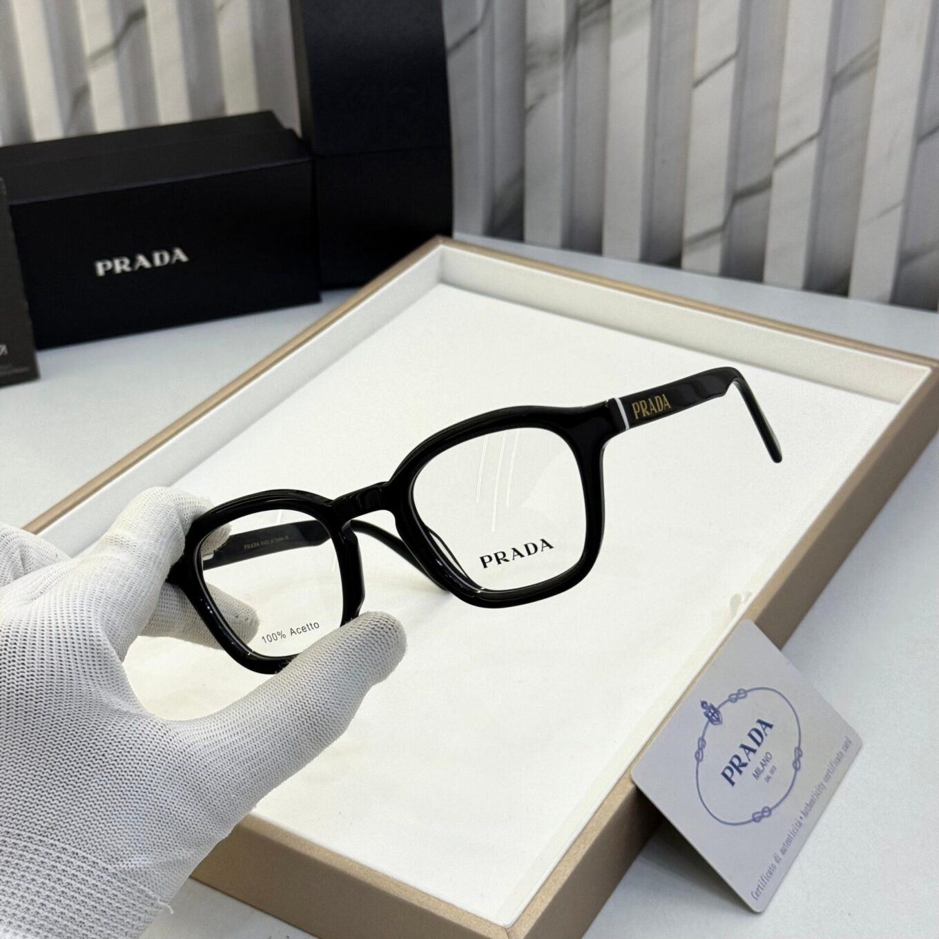 Prada Unisex Black Optical Frame