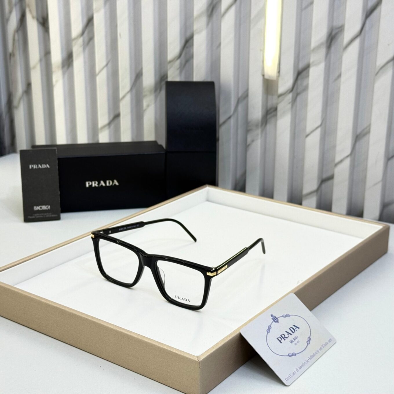 Prada Men Black Optical Frame