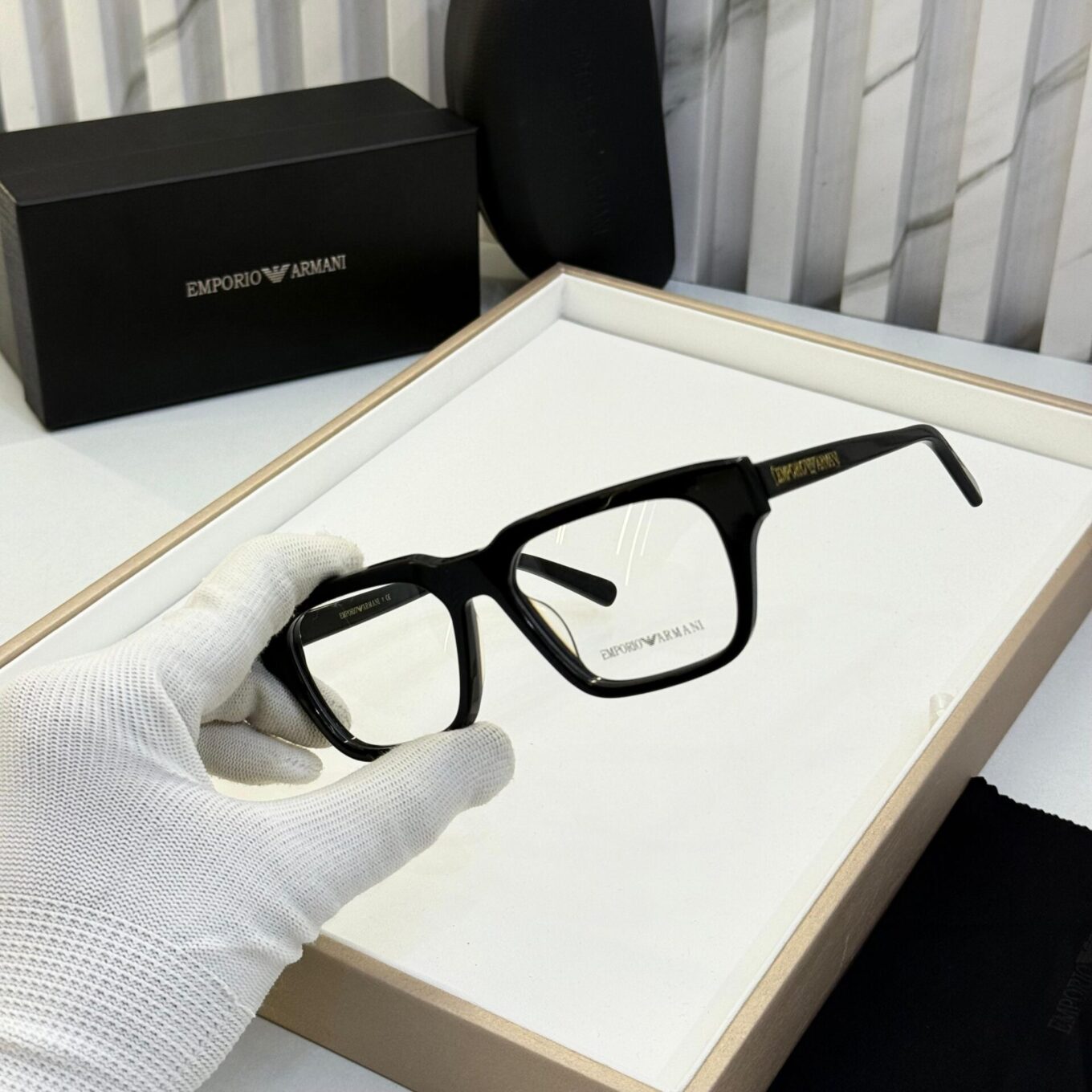 Emporio Armani Elegant Full Rim Frame Unisex Eyeglasses