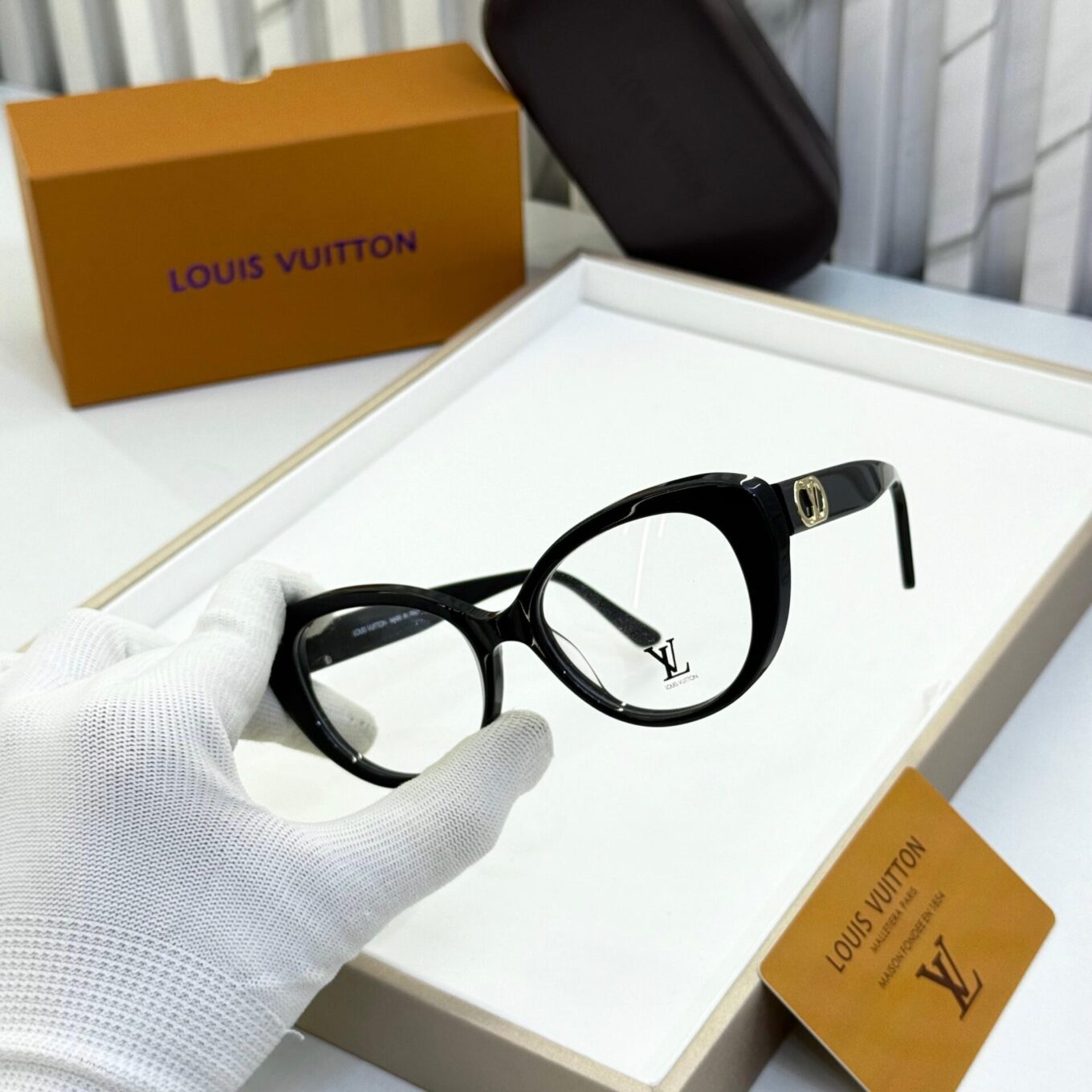 Louis Vuitton Black Cateye Women's Eyeglasses