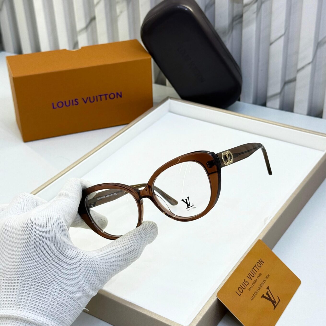 Louis Vuitton Black Cateye Women's Eyeglasses