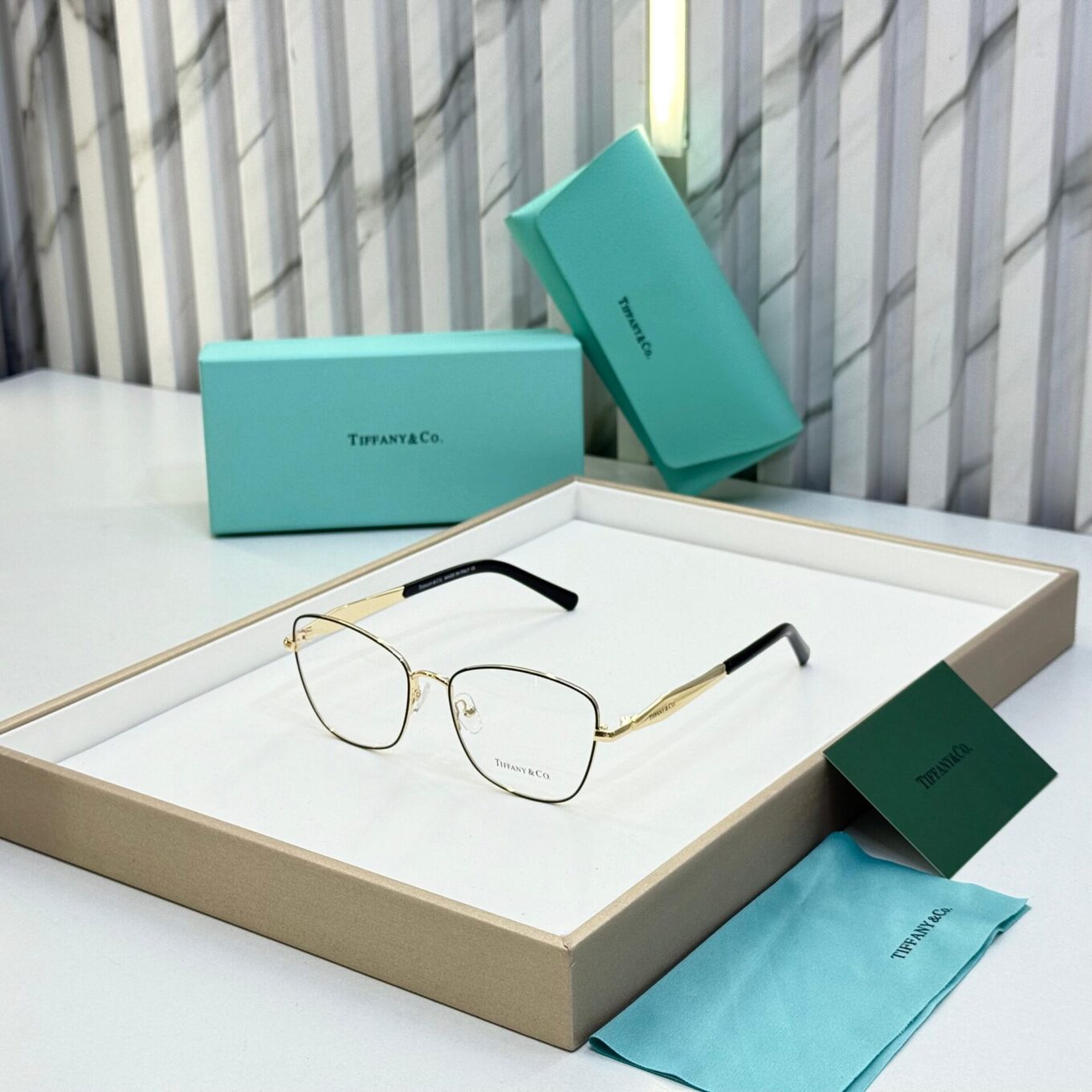 Tiffany & Co. Gold Black Women's Eyeglasses
