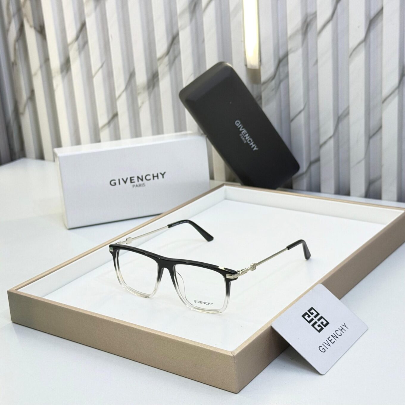 Givenchy Rectangle Unisex  Eyeglasses