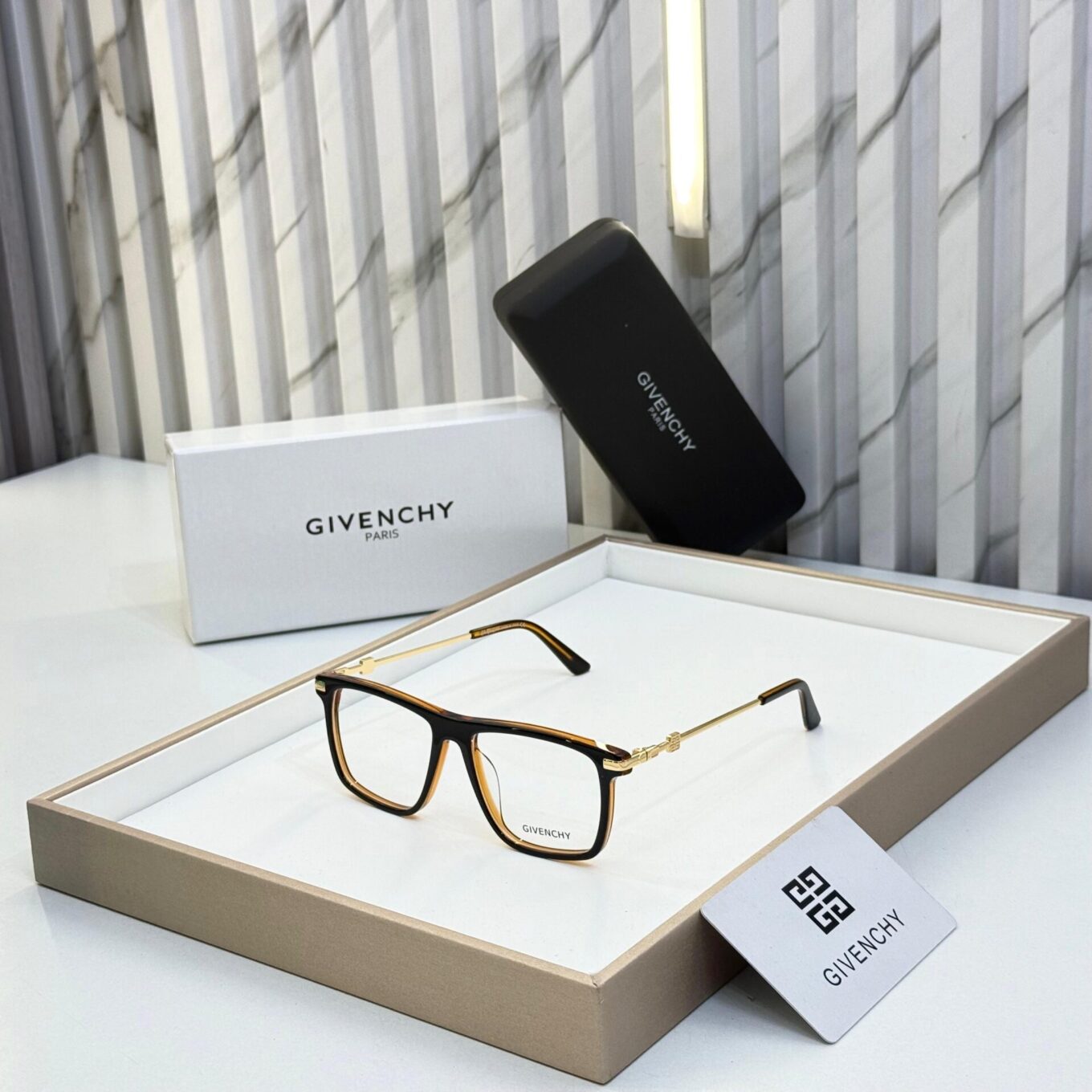 Givenchy Rectangle Unisex  Eyeglasses