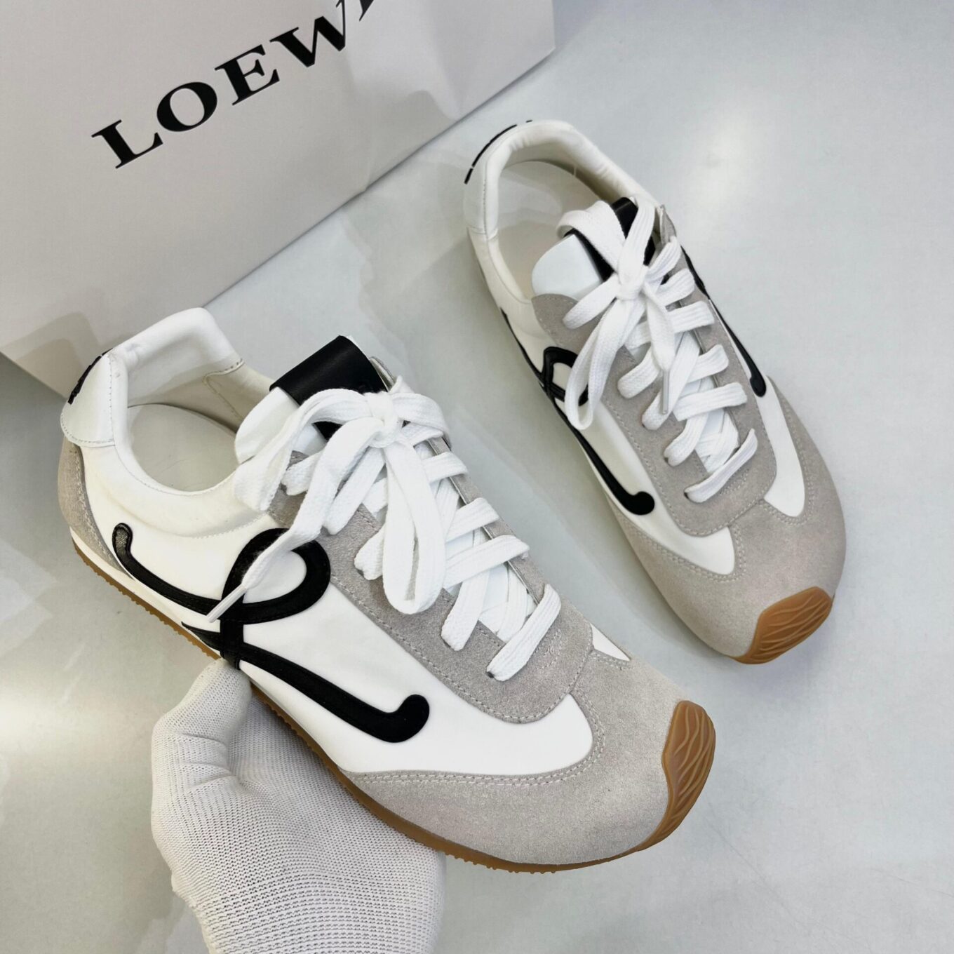 WhatsApp Image 2025-08-20 at 4.58.59 PM (2) Loewe Ballet White Sneaker