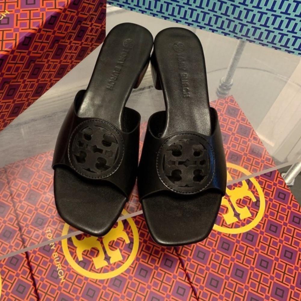 Tory Burch Bombe Miller Black Sandal
