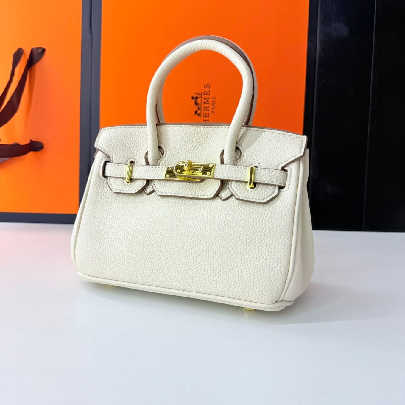 Hermes Birkin White Mini Handbag