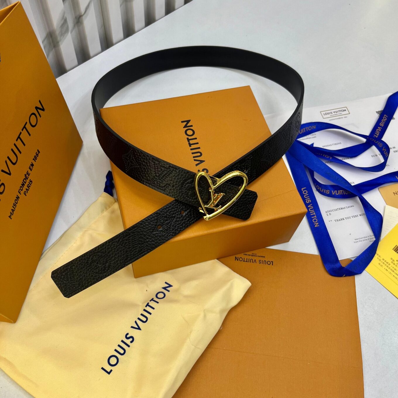 WhatsApp Image 2025-08-26 at 12.44.43 AM Louis Vuitton Embossed Black Heart Buckle Belt