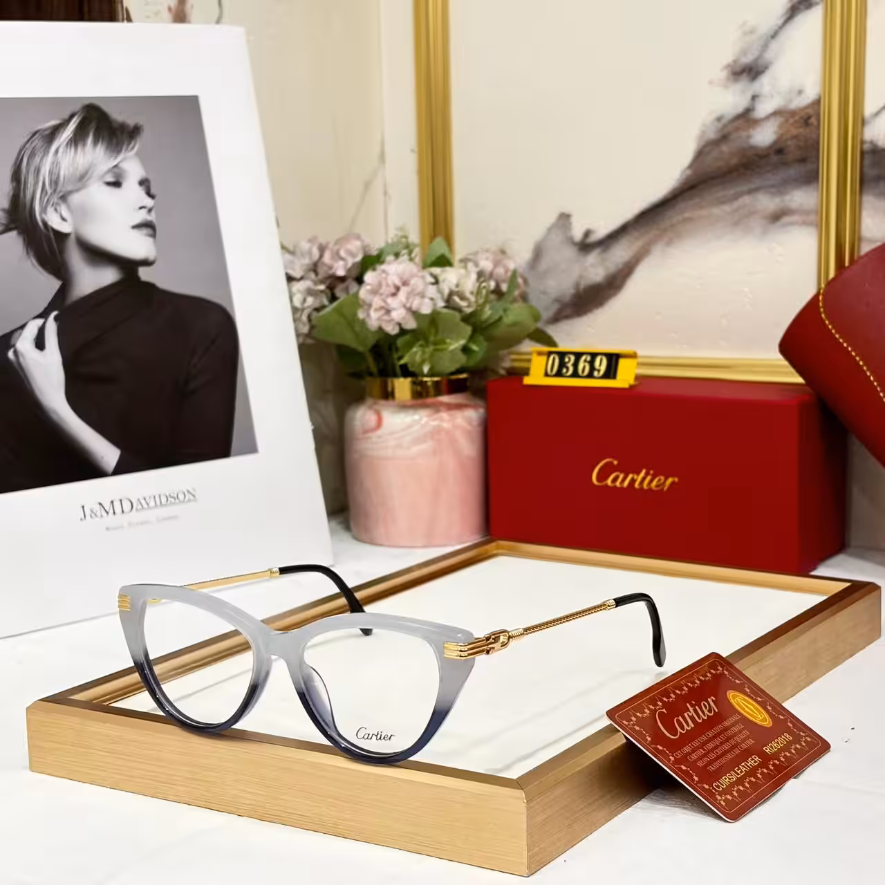 Cartier Cateye Optical Frame