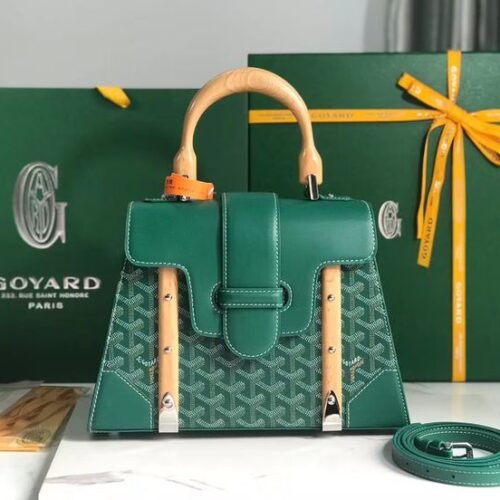 Goyard Saigon Green Hand Bag (With Box)