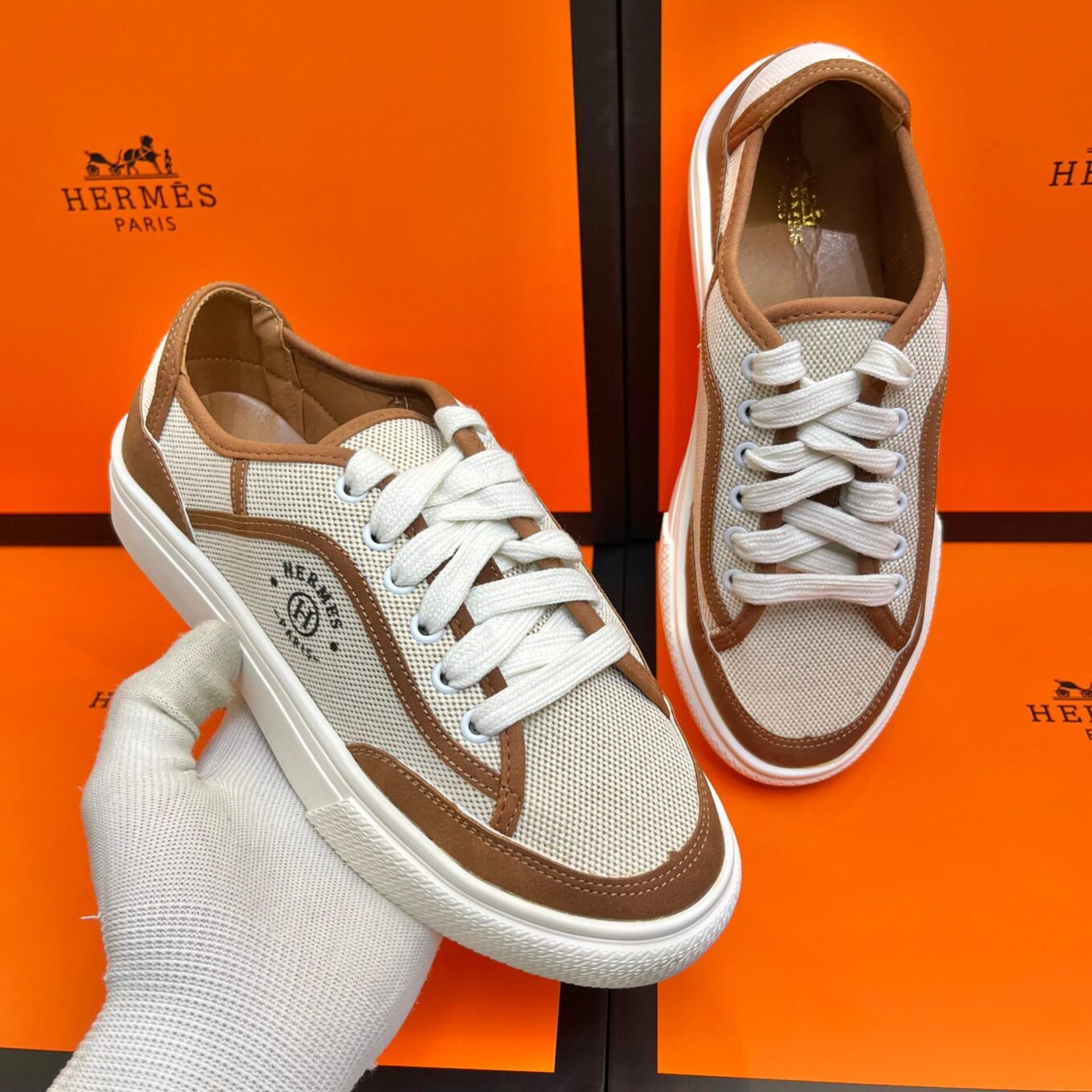 WhatsApp Image 2025-09-04 at 3.06.30 PM (1) Hermes Brown Get Sneaker