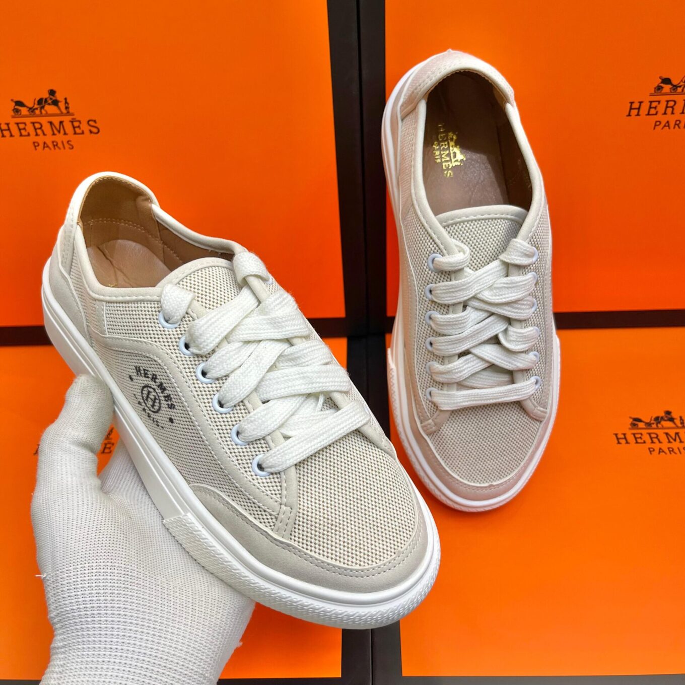 WhatsApp Image 2025-09-04 at 3.12.42 PM Hermes Beige Get Sneaker