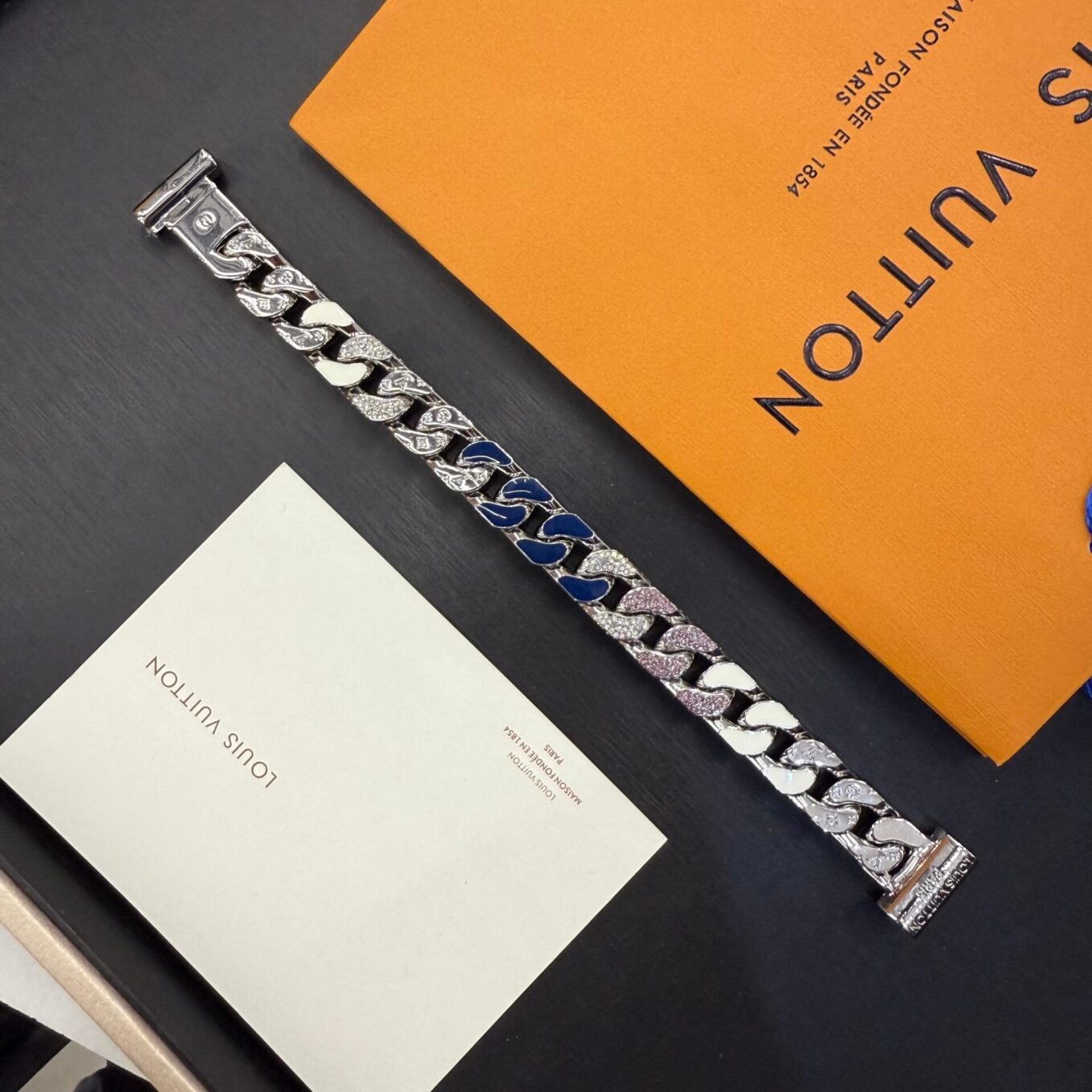 Louis Vuitton Tied Up White Blue Pink Fusion Men’s Bracelet