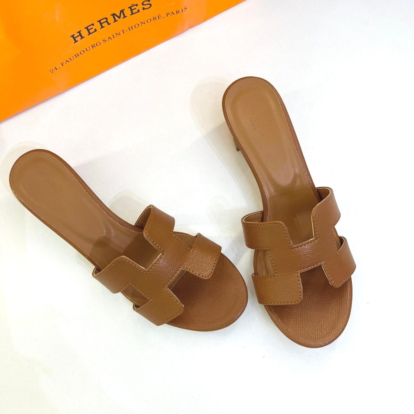 WhatsApp Image 2025-09-06 at 5.06.42 PM Hermes Brown Oasis Sandal