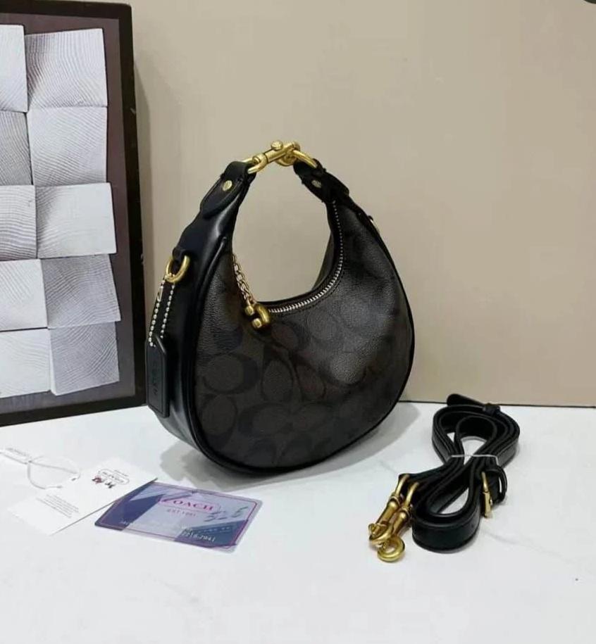 Coach Jonie Crossbody Sling Coffee black Bag (With Box)