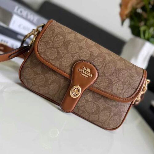 WhatsApp Image 2025-09-06 at 6.49.50 PM Coach Hadley Apricot Brown Shoulder Bag (With Box)