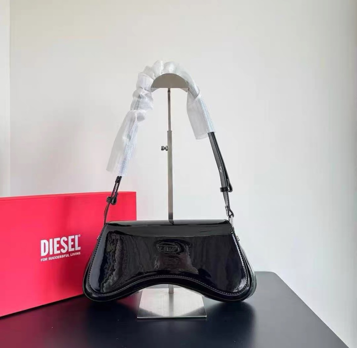 Diesel Play Black Crossbody Bag (With Box)