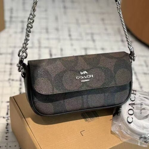 WhatsApp Image 2025-09-07 at 5.34.49 PM (1) Coach Hailey Coffee Black shoulder Bag (With Box)