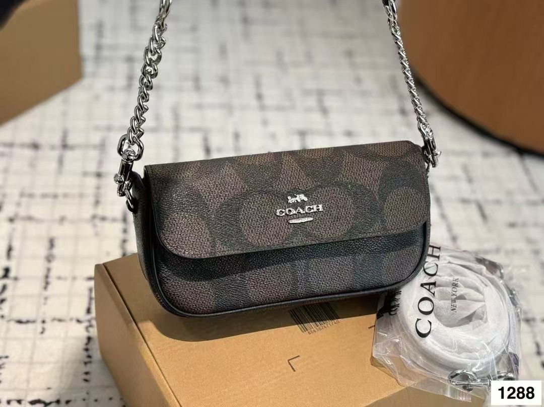 WhatsApp Image 2025-09-07 at 5.34.49 PM (1) Coach Hailey Coffee Black shoulder Bag (With Box)
