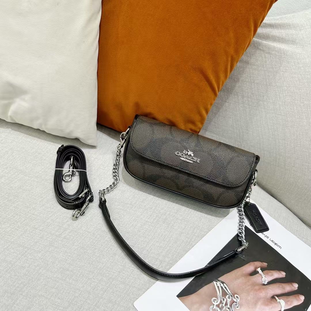 WhatsApp Image 2025-09-07 at 5.34.49 PM Coach Hailey Coffee Black shoulder Bag (With Box)