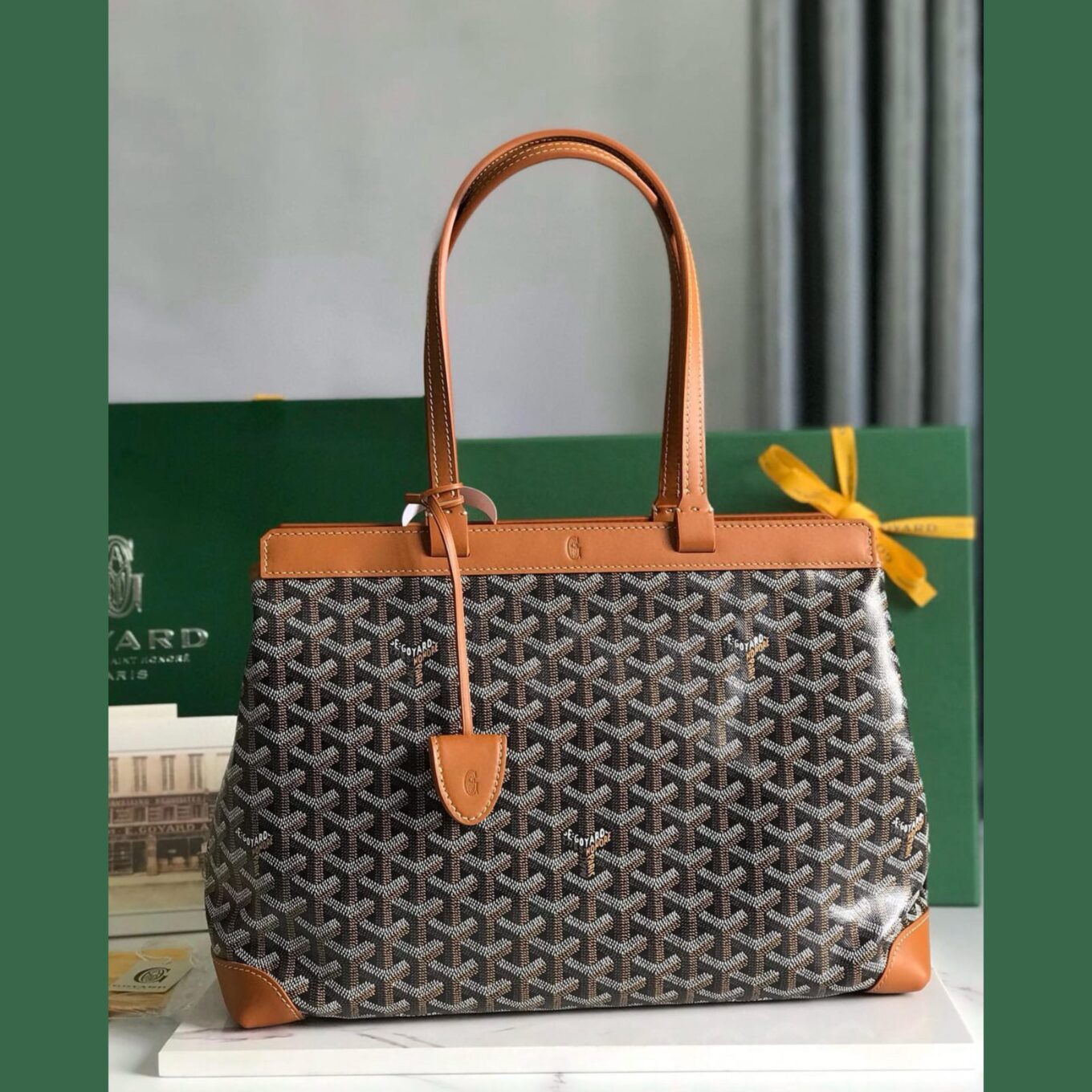 Goyard Bellechasse Brown Tote Bag