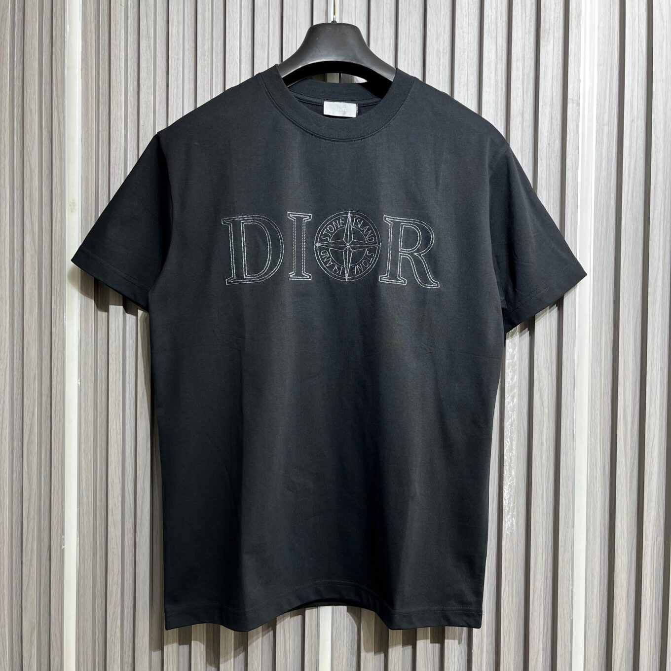Dior Stone Island Black T-Shirt For Men