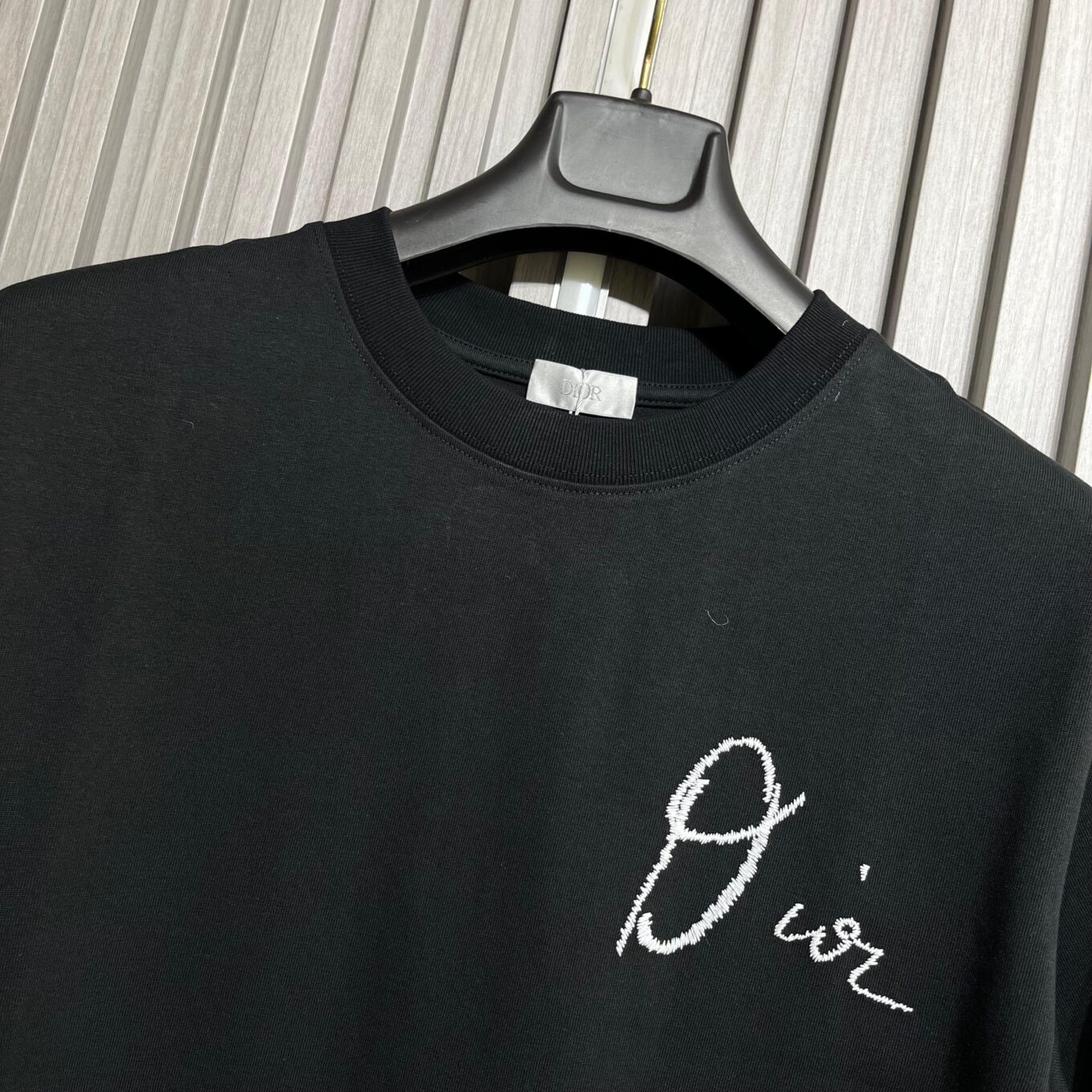 WhatsApp Image 2025-09-11 at 6.04.58 PM (1) Christian Dior 1947 Black Tshirt For Men