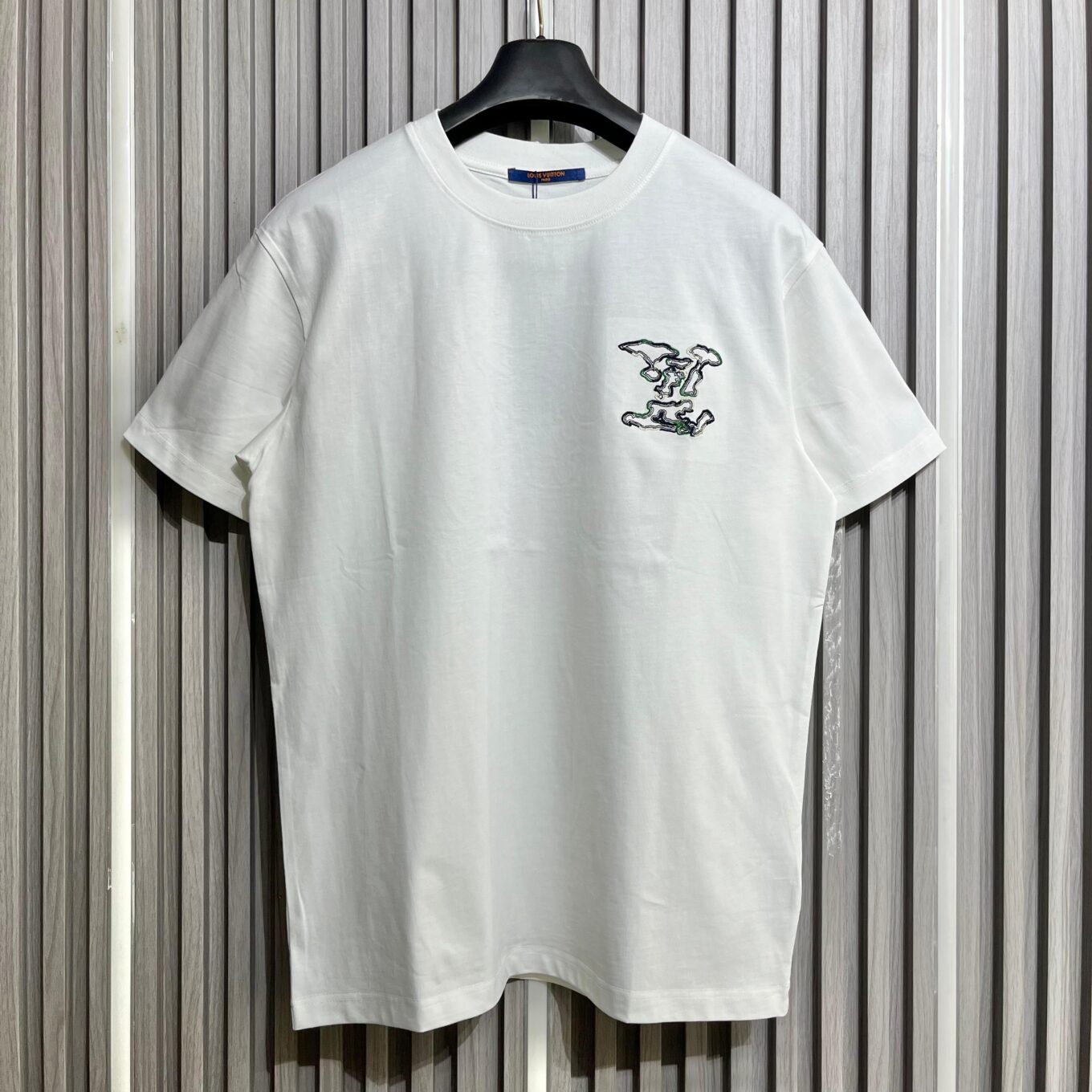 Louis Vuitton Embroidered White T-Shirt For Men