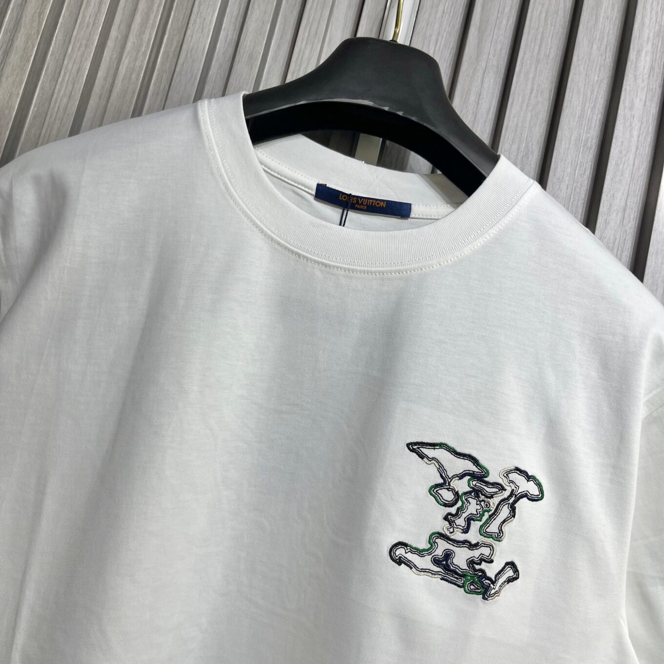 Louis Vuitton Embroidered White T-Shirt For Men