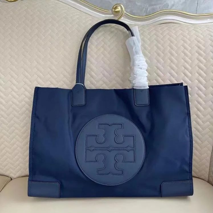 WhatsApp Image 2025-09-19 at 3.55.10 PM Tory Burch Ella Blue Tote Bag (With Box)