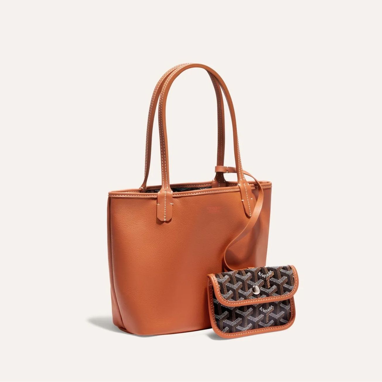 Goyard Anjou Mini Inside Out Brown Tote