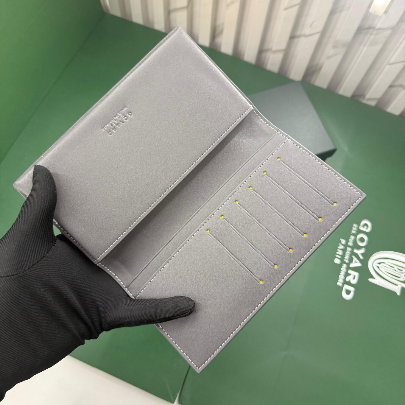 Goyard Grenelle Grey Long Premium Wallet