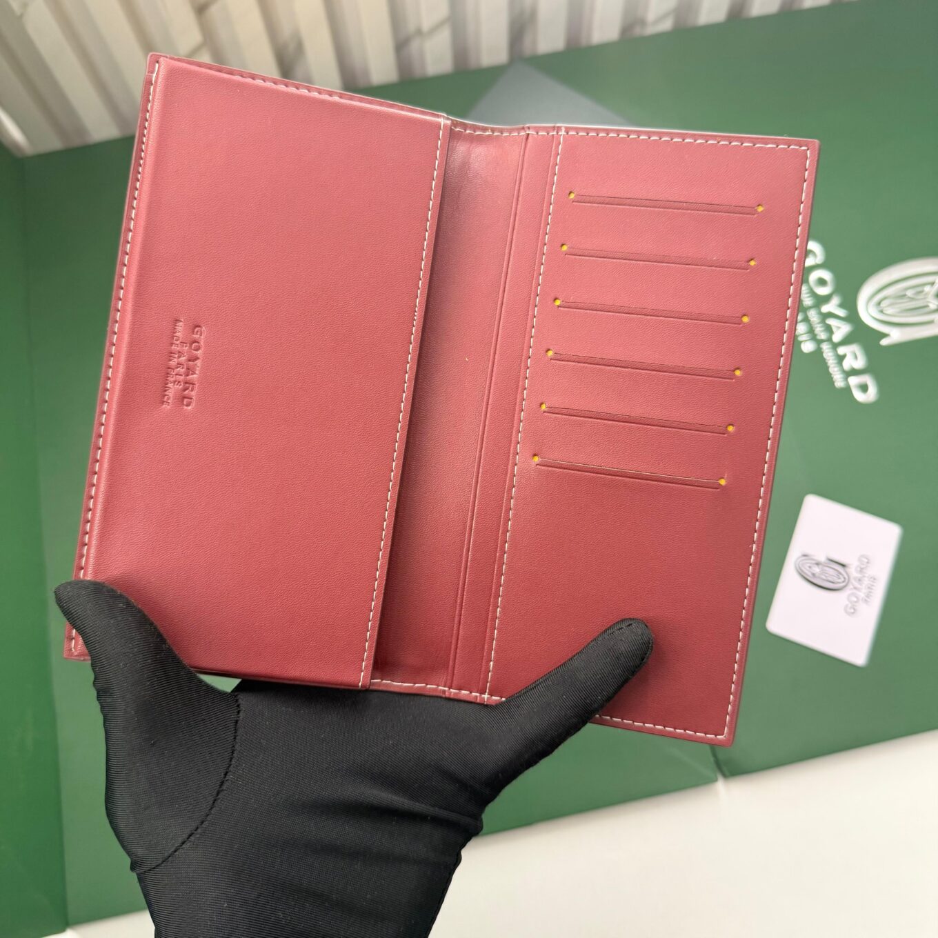 Goyard Grenelle Red Long Premium Wallet