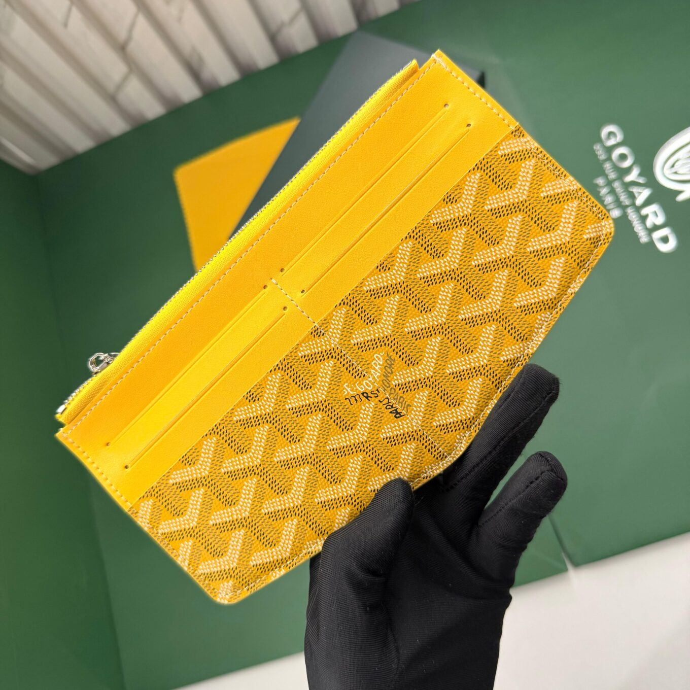 Goyard Insert Louise Yellow Premium card wallet