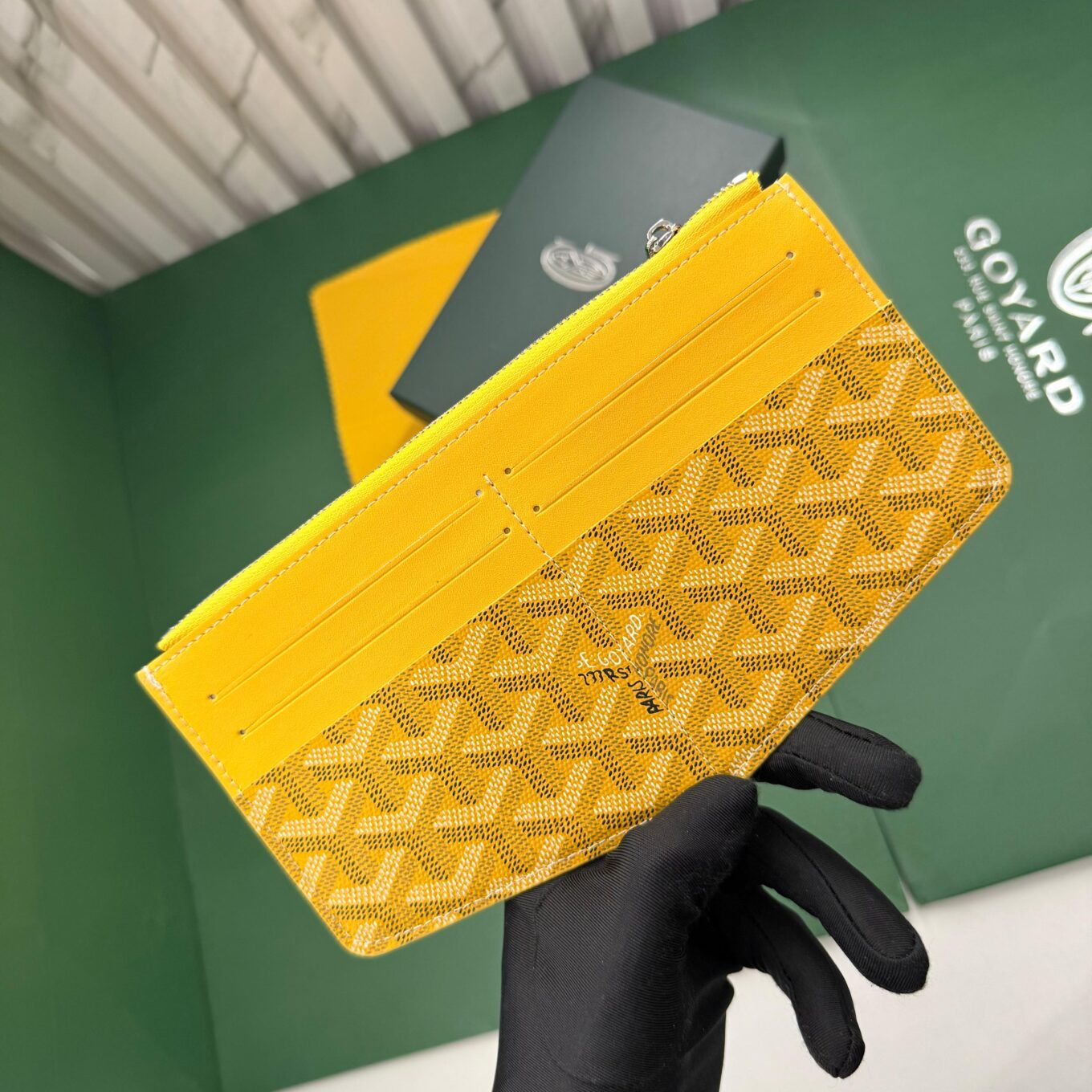 Goyard Insert Louise Yellow Premium card wallet