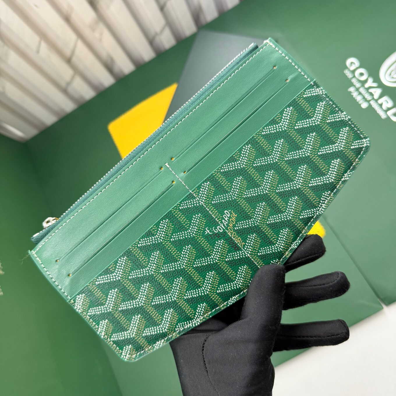 Goyard Insert Louise Green Premium card wallet