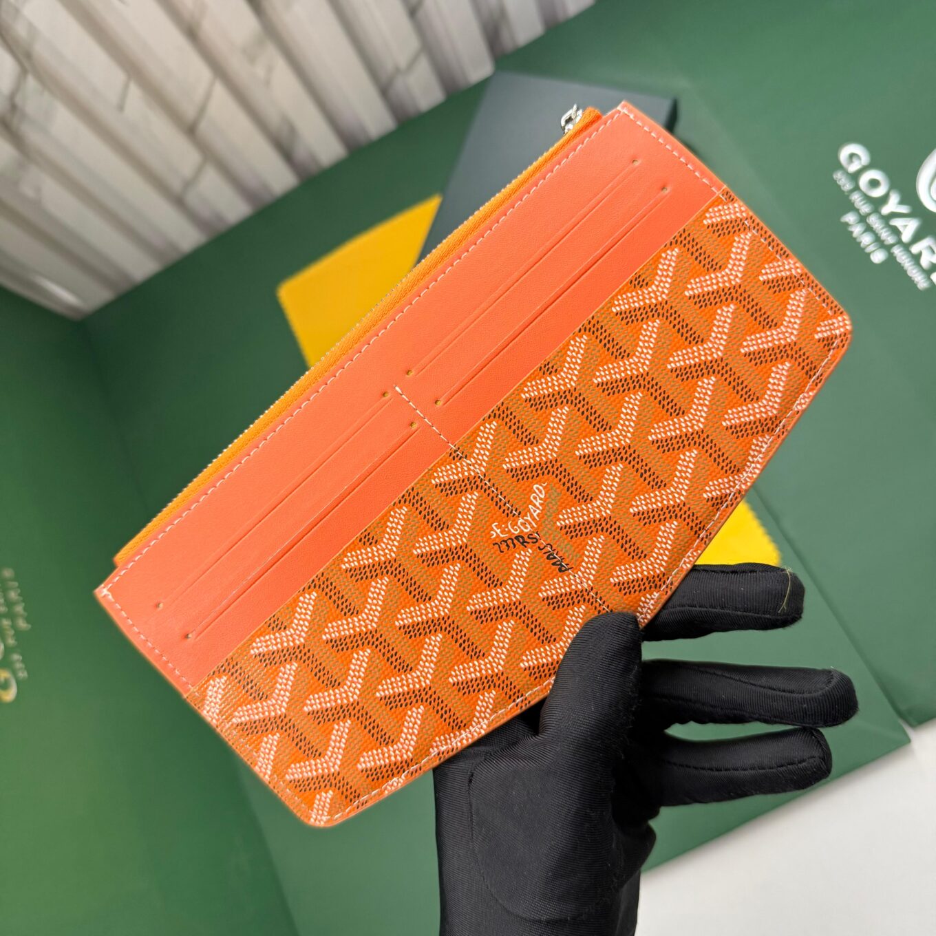 Goyard Insert Louise Orange Premium card wallet