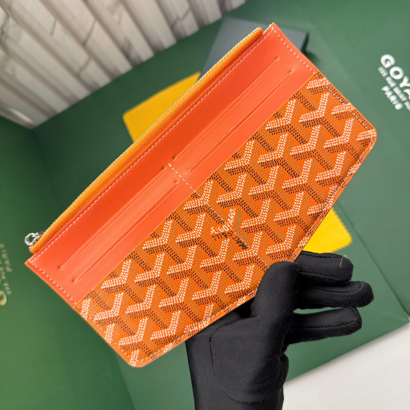Goyard Insert Louise Orange Premium card wallet