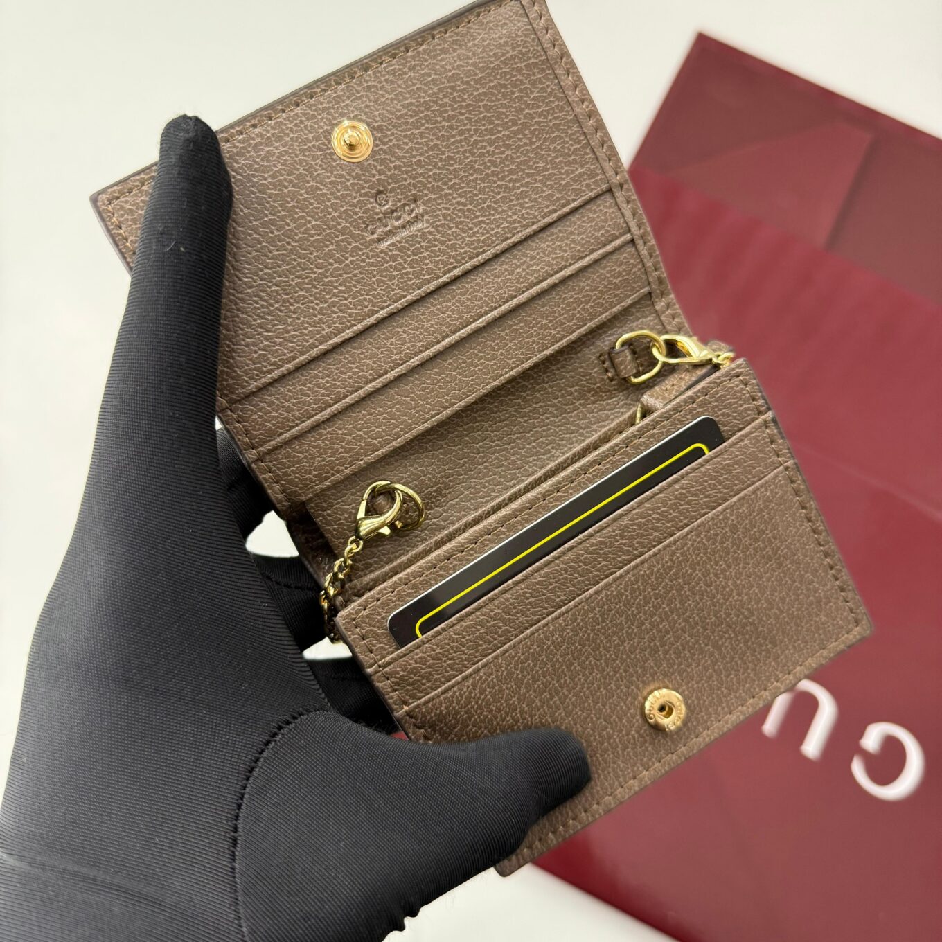 Gucci Ophidia GG Premium Sling Cum Card Case Wallet