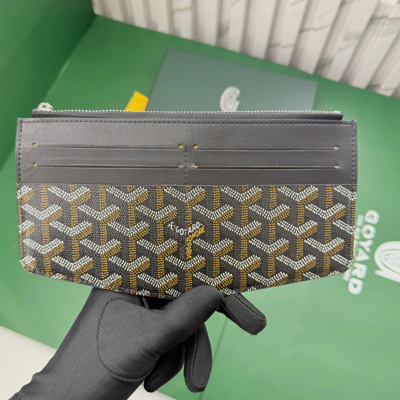 Goyard Insert Louise Black Premium card wallet