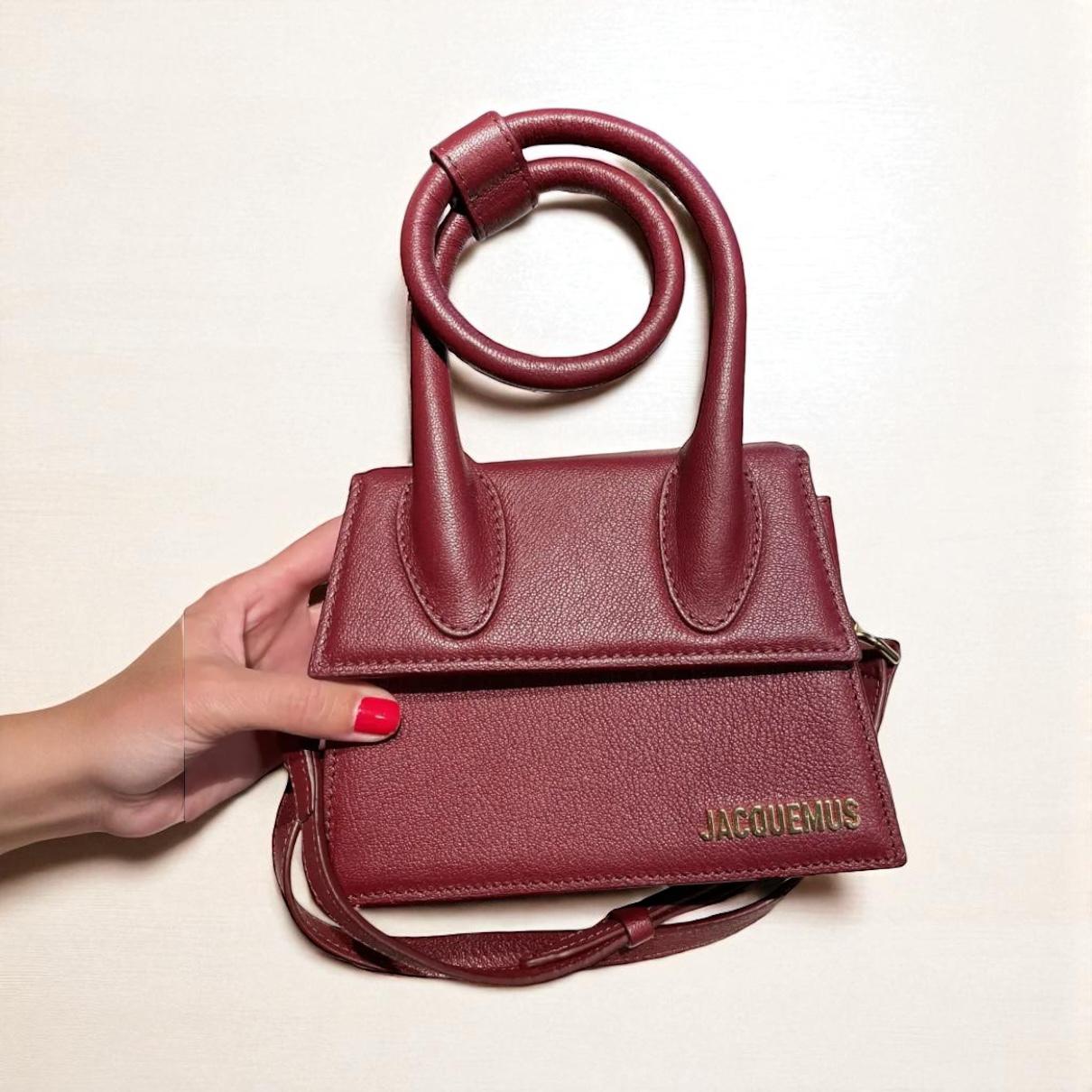WhatsApp Image 2025-09-27 at 7.40.38 PM Jacquemus Chiquito Wine Handbag (With Box)