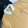 Gucci Khaki Polo Tshirt with White Collar